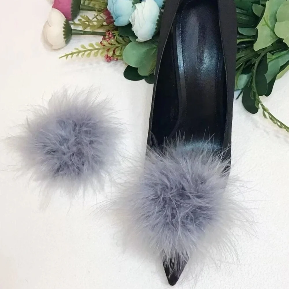 Fluffy Shoe Clips - Picture 3 of 4